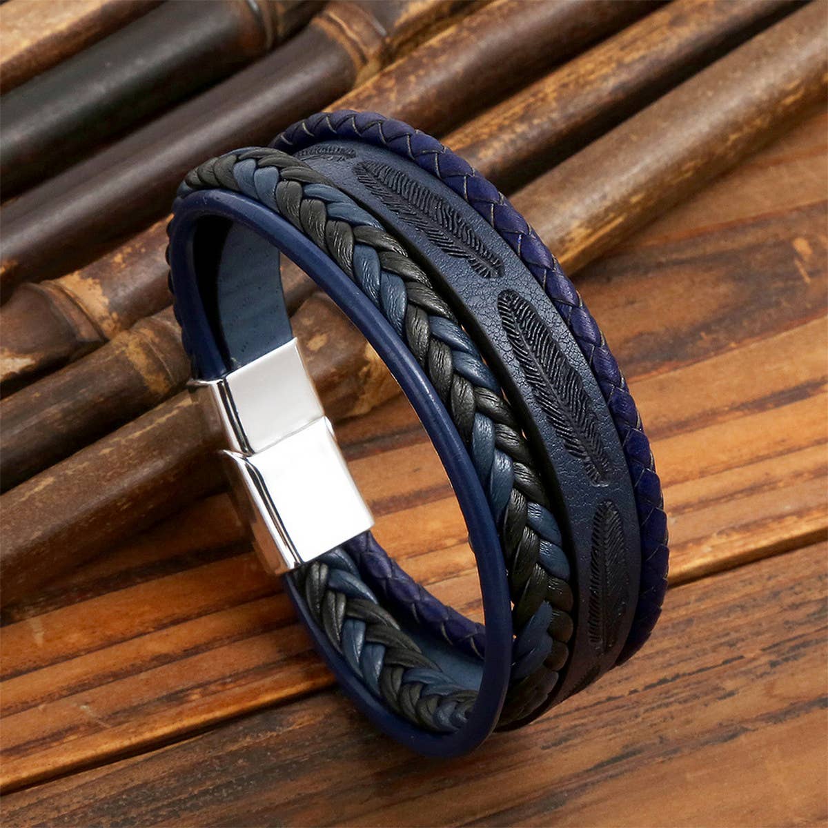 NEW FEATHER ALLOY BUCKLE BRACELET