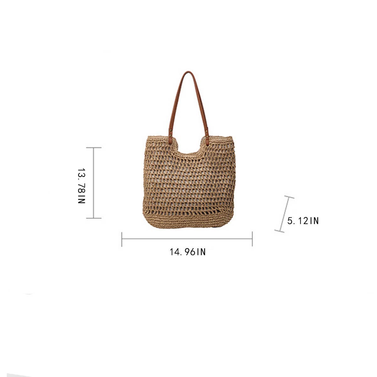 BEACH VACATION CASUAL SHOULDER WOVEN BAG_CWAB2310