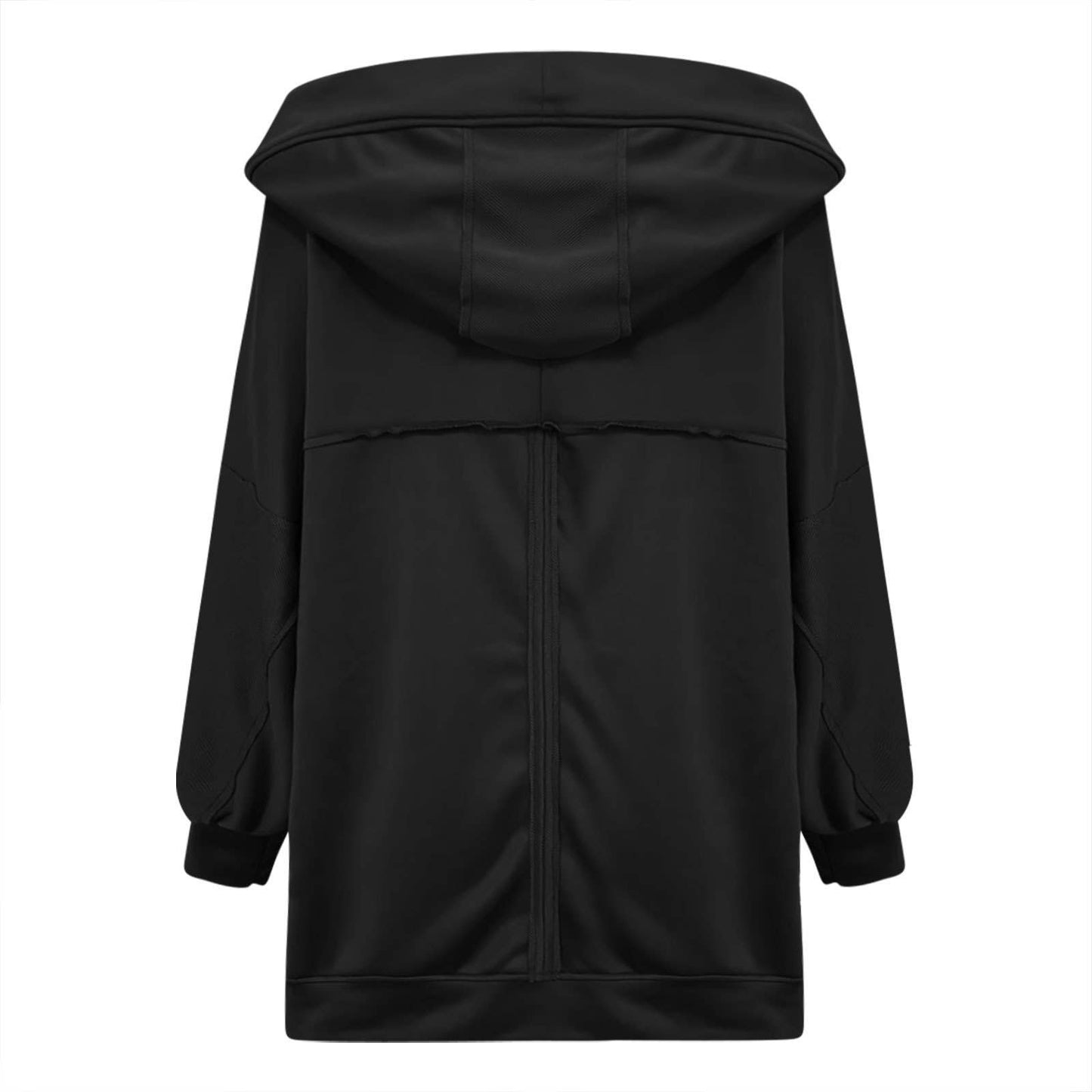 TEMPERAMENT COMMUTER BACK PATCHWORK CASUAL HOODIE