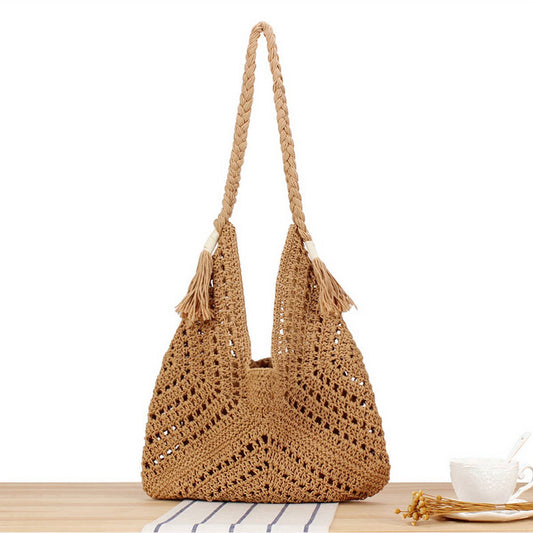 EXQUISITE HOLLOW HAND-WOVEN TRIANGLE BAG_CWAB2030
