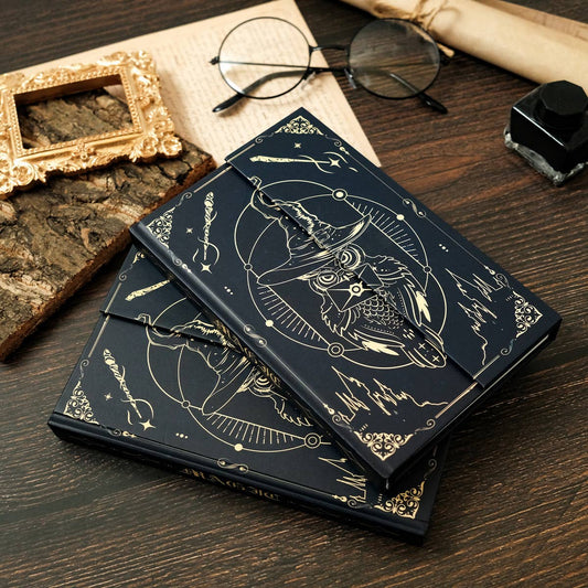 MAGIC OWL HARDCOVER PATTERN NOTEBOOK