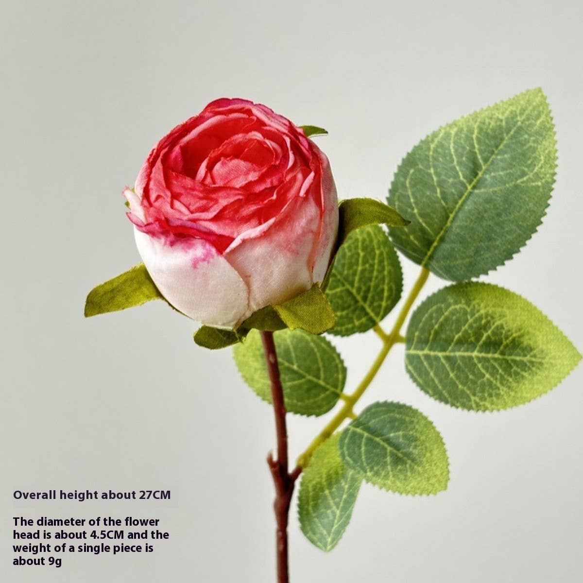 Vintage Single Head Rose Bouquet with Burnt Edges