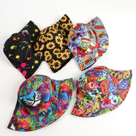 CWAH1521_PERSONALIZED COLOR PRINTING REVERSIBLE BUCKET HAT