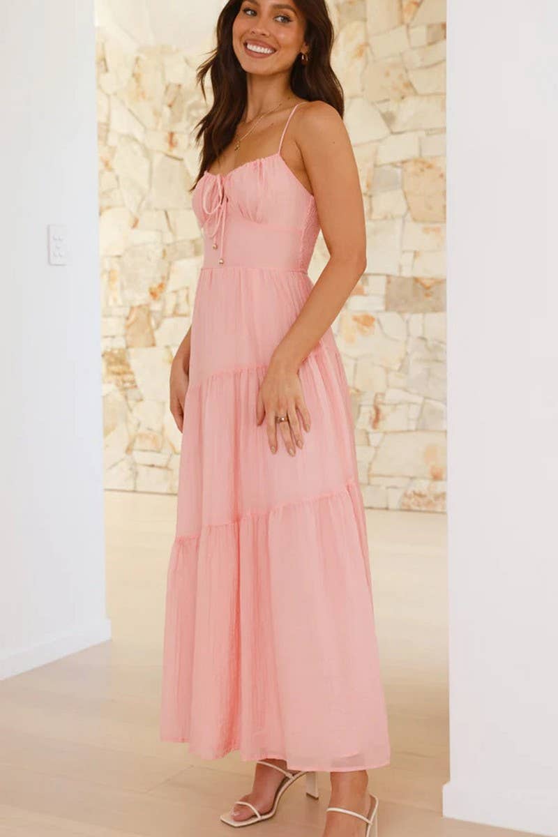 CWDMD5650_SLEEVELESS BACKLESS TIE STRAP MAXI FLARE DRESS