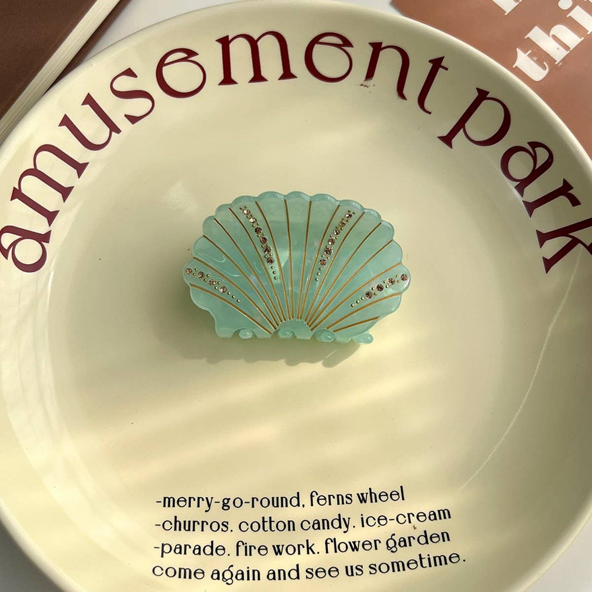 Shell Acetate Hair Claw - Ocean Chic Clip