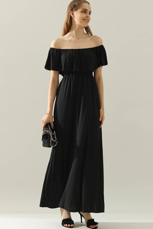 CWDMD818_LAYERED OFF THE SHOULDER MAXI DRESS