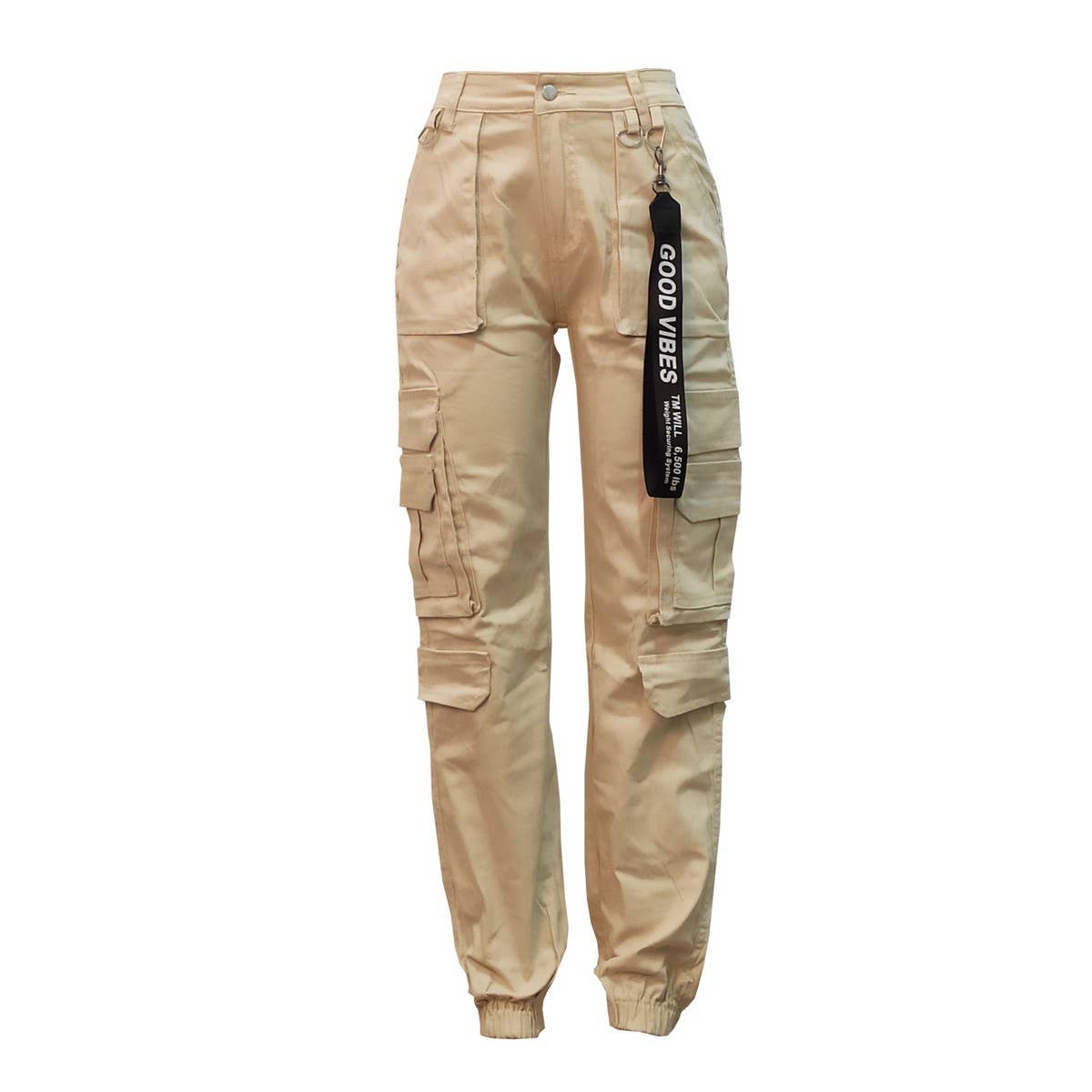 WOMENS SLIM FITTING MULTI POCKET CARGO PANTS_CWBLP0354