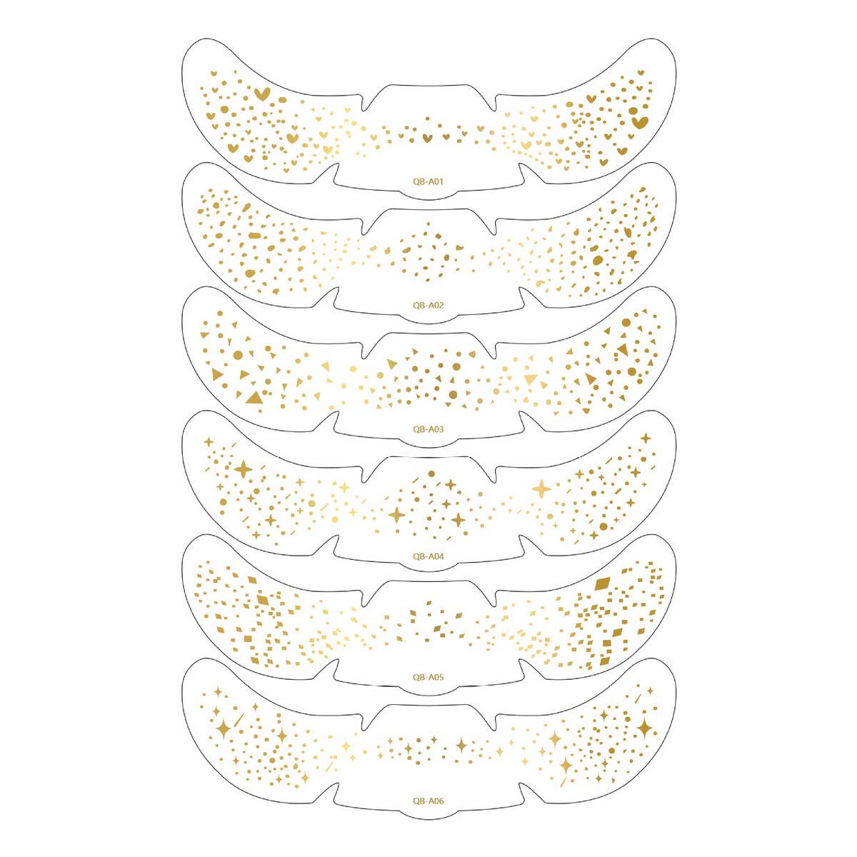 Metallic Freckle Tattoos ? Gold & Silver Party