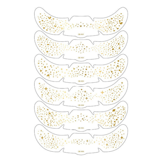 Metallic Freckle Tattoos ? Gold & Silver Party