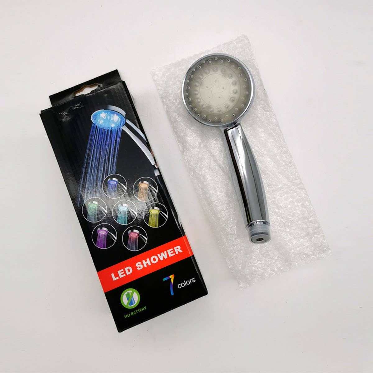SELF-COLOR CHANGING LED COLORFUL SHOWER HEAD
