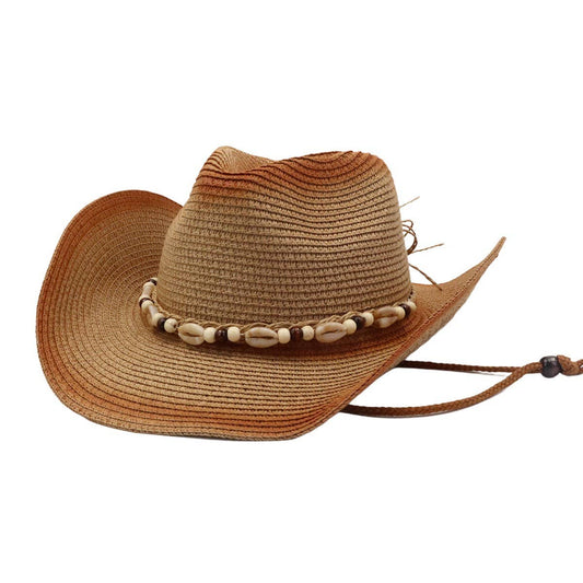Western Cowboy Beach Hat with Sun Protection_CWAH04490
