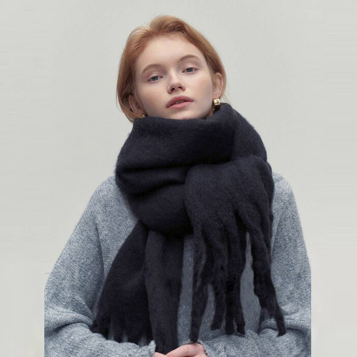 Cozy Solid Long Scarf for Women ? Fall & Winter