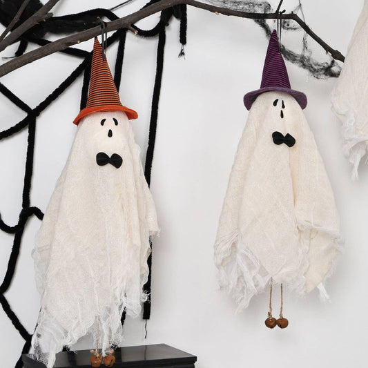 Hanging White Witch Ghost Halloween Prop_CWMM9876