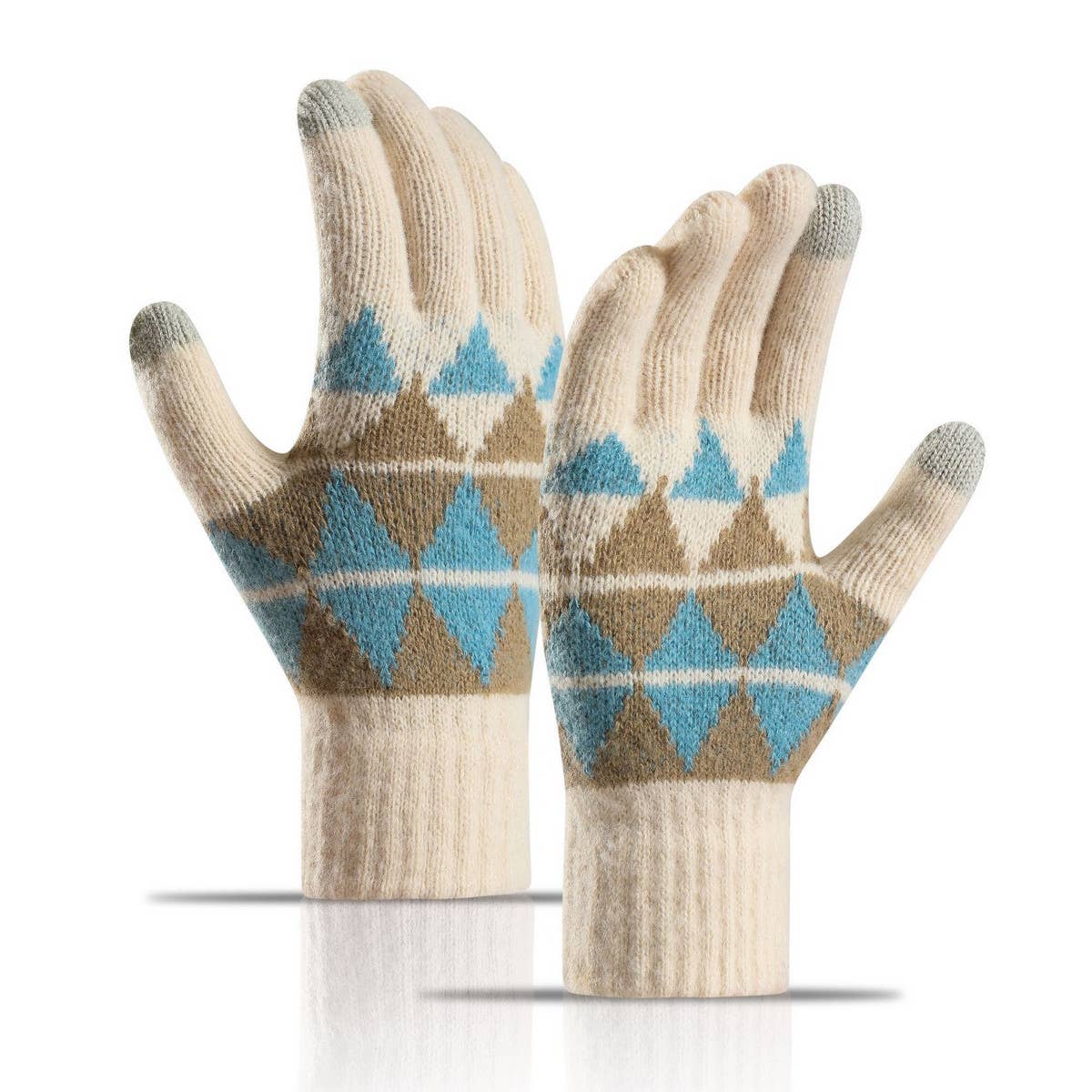 TOUCH SCREEN THICKENED WARM KNITTED GLOVES_CWAG0024