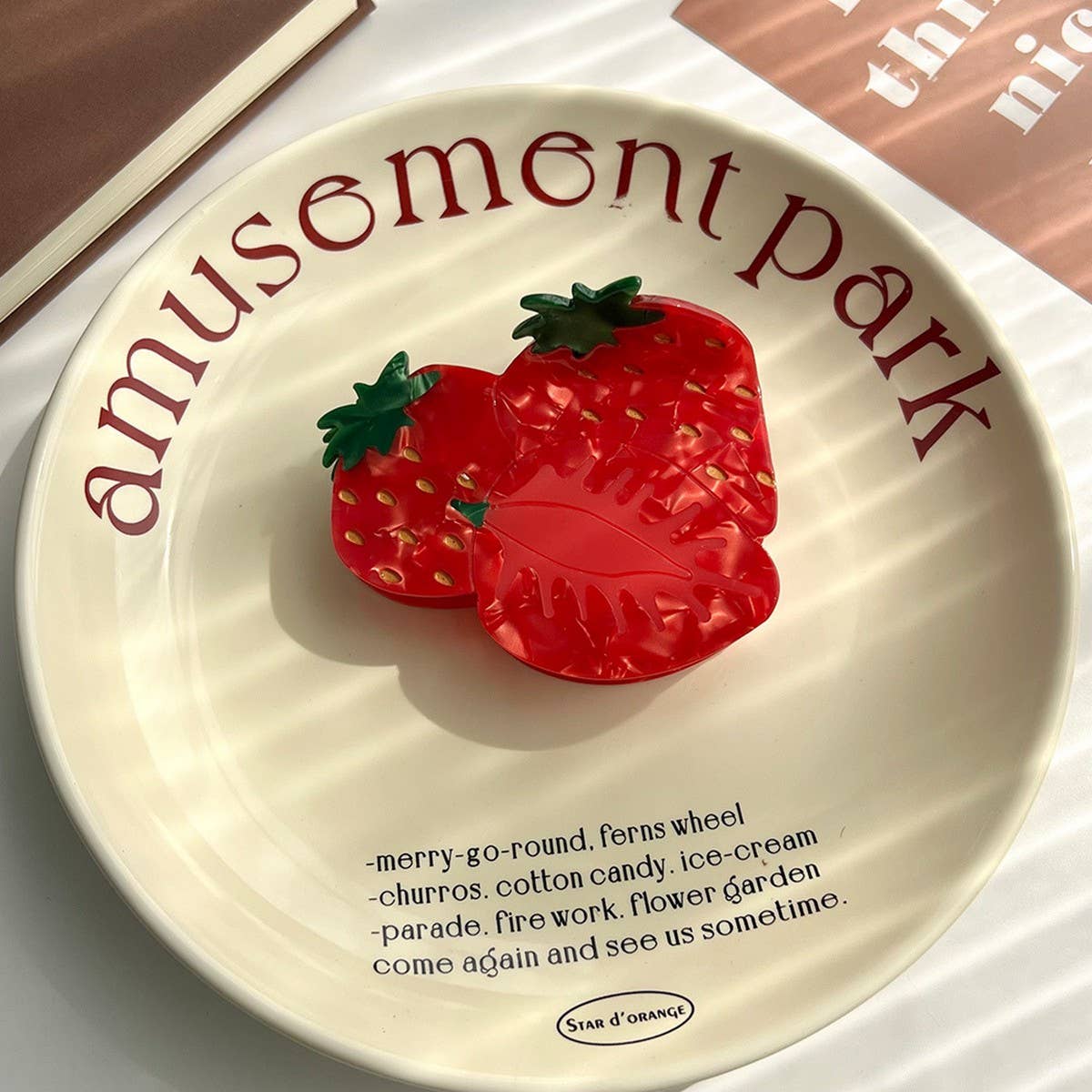 Fruit Hair Claw ? Strawberry, Lemon & Cherry Clip