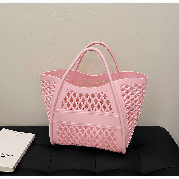 Large-capacity hand-held vegetable basket