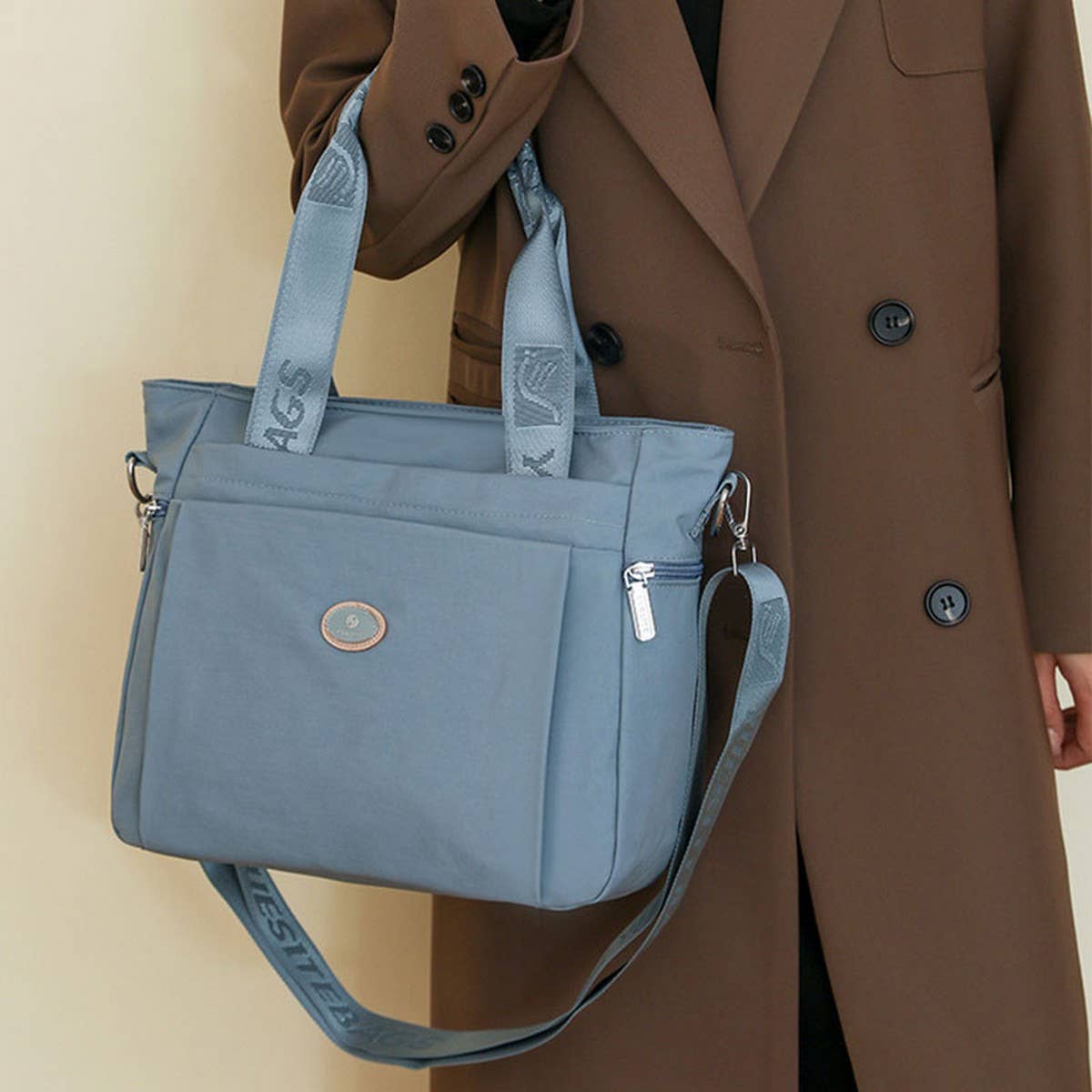 LARGE CAPACITY NYLON SHOULDER CROSSBODY BAG_CWAB3512