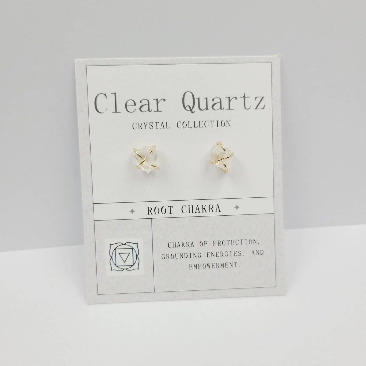 NATURAL STONE FOUR CLAW EARRINGS