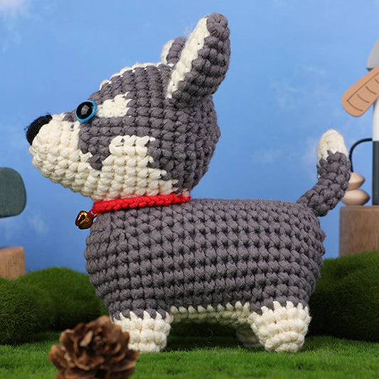 HANDMADE HUSKY CROCHET DOLL MATERIAL KIT
