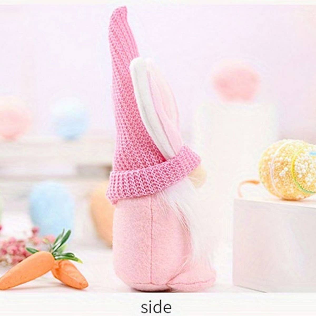 EASTER BUNNY DWARF DOLL ELF FIGURINE ORNAMENTS