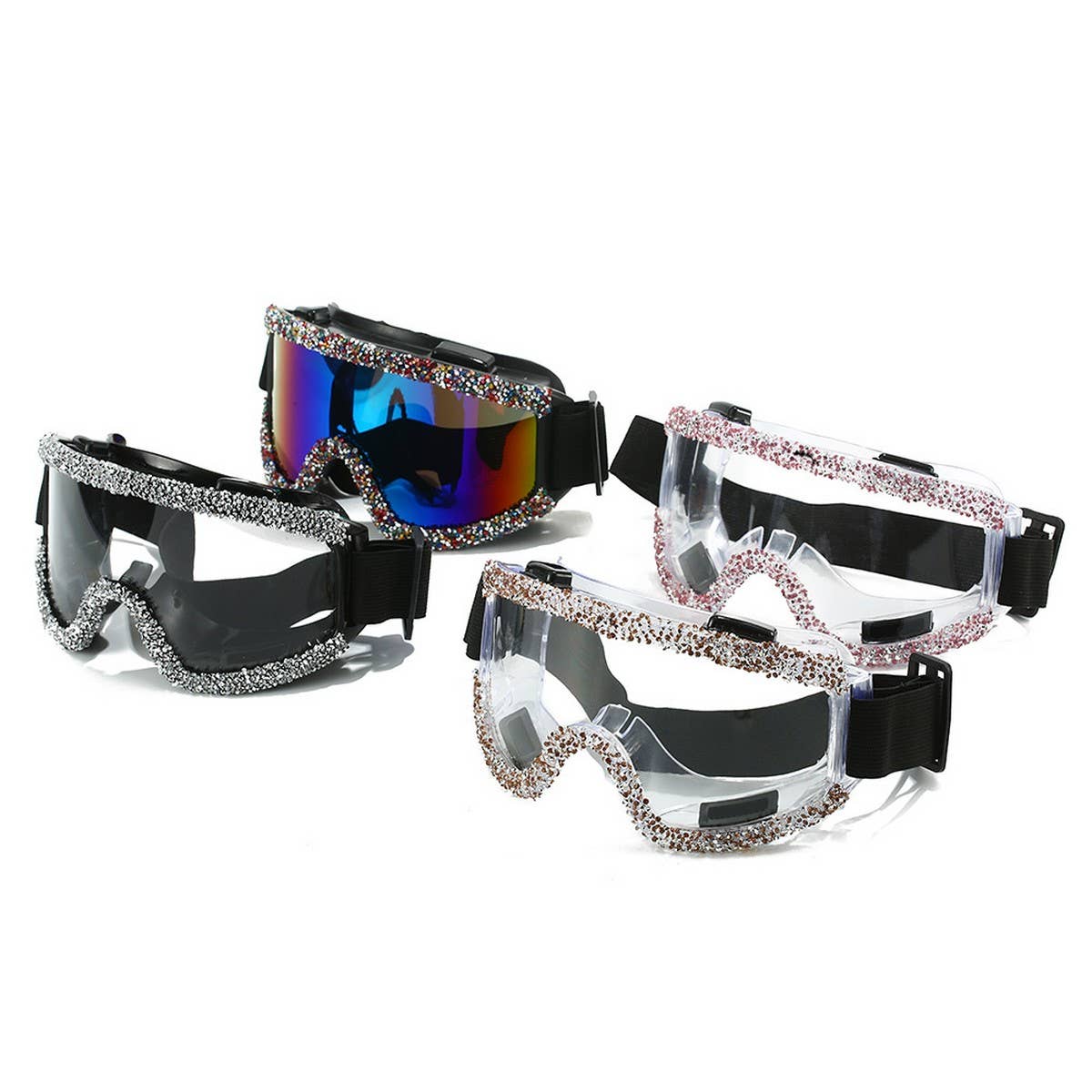 RHINESTONE ANTI-SAND AND DUST CYCLING GLASSES