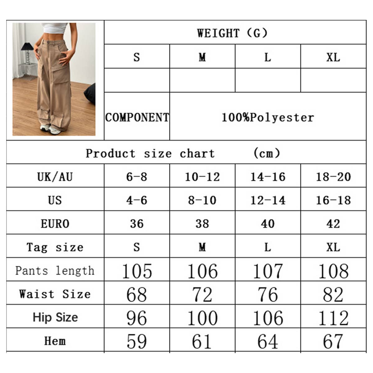 LOOSE CASUAL WIDE-LEG STREET POCKET OVERALLS