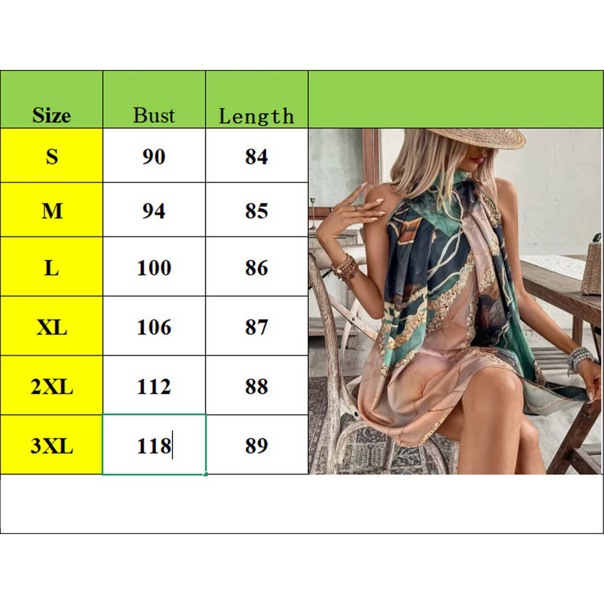 Round-neck striped printed body-hugging dress