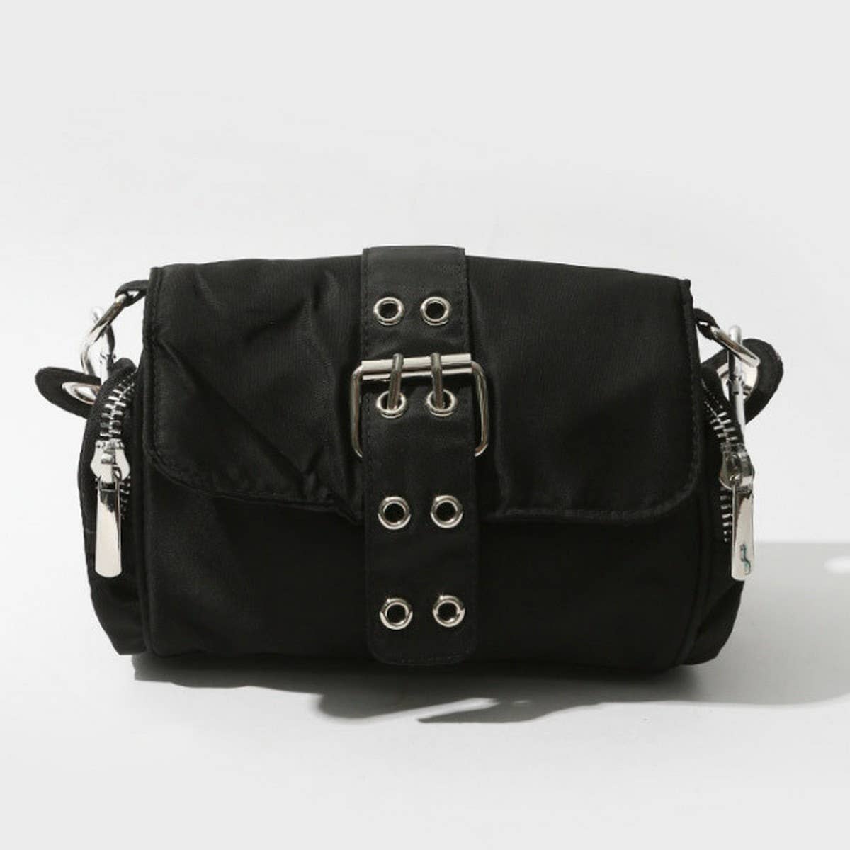 VINTAGE DOUBLE BUTTON SHOULDER BAG TOTE BAG_CWAB1390