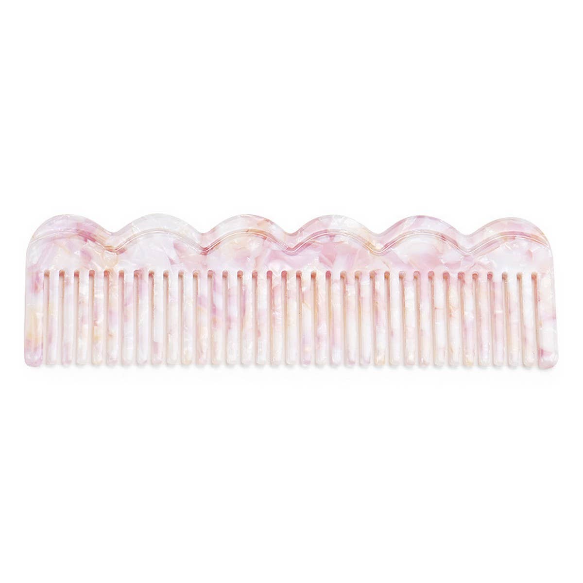 GRADIENT TEETH ACETATE COMB LEOPARD PRINT HAIRCOMB