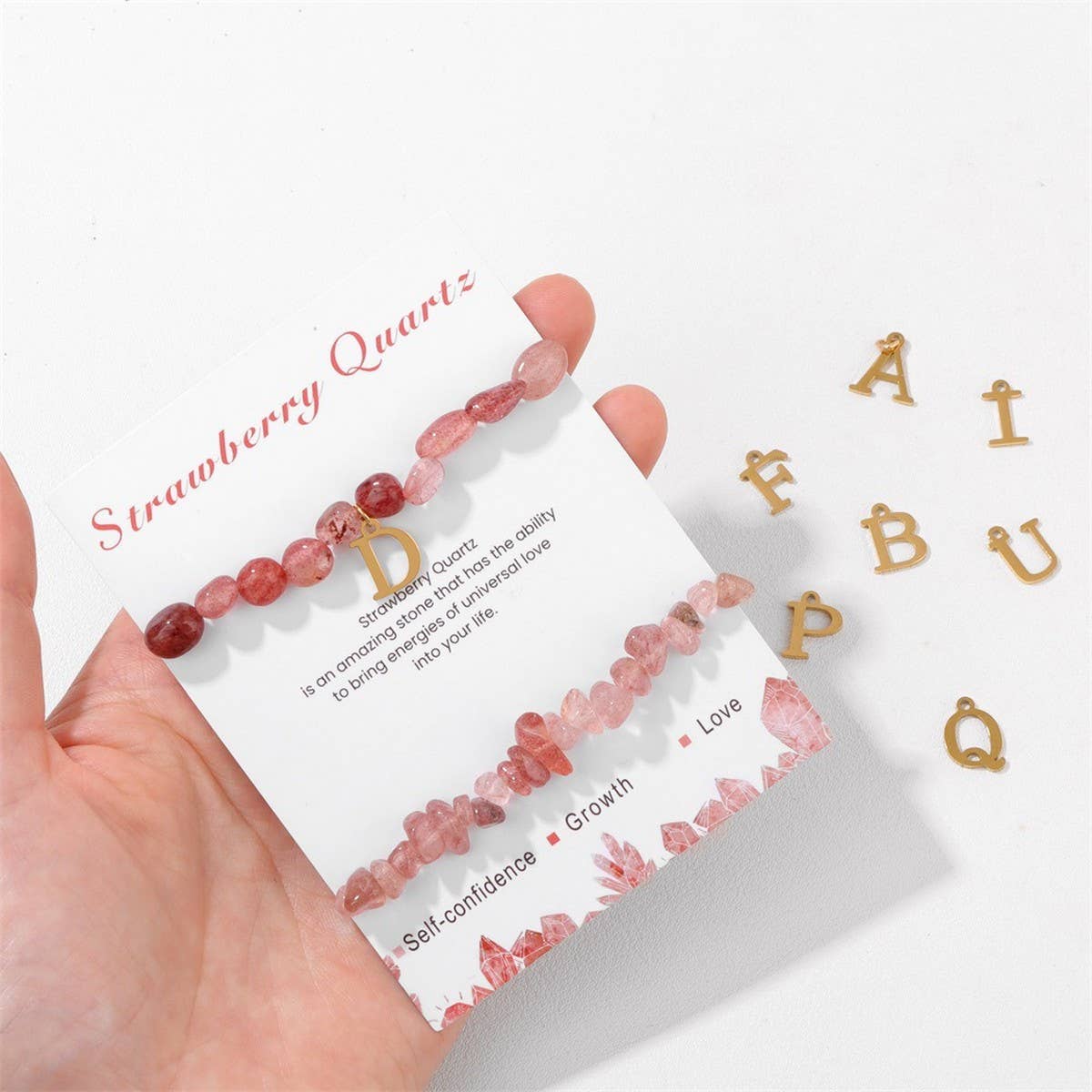 26 LETTERS IRREGULAR PENDANT BRACELET_CWAJE2105