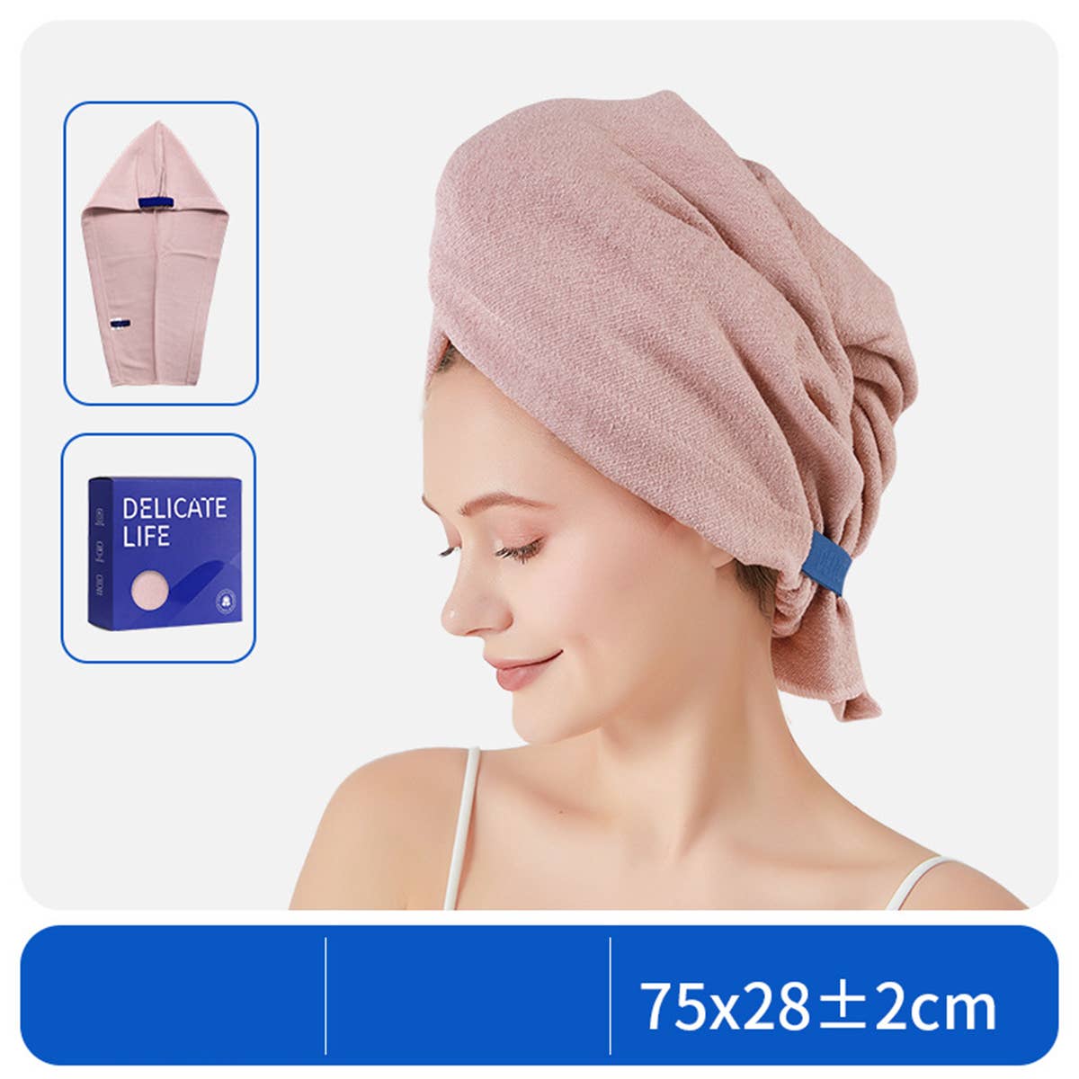 CWMM8331_THICKENED WATER-ABSORBENT QUICK-DRYING SHOWER CAP