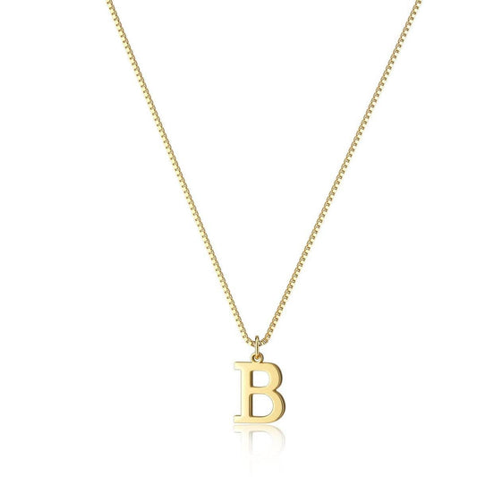 Simple and fashionable glossy 26-letter necklace