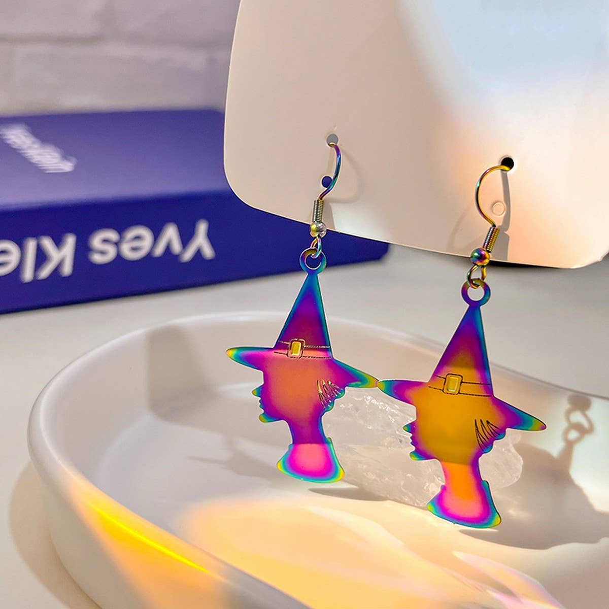 HALLOWEEN TRENDY COLORFUL GRADIENT EARRINGS
