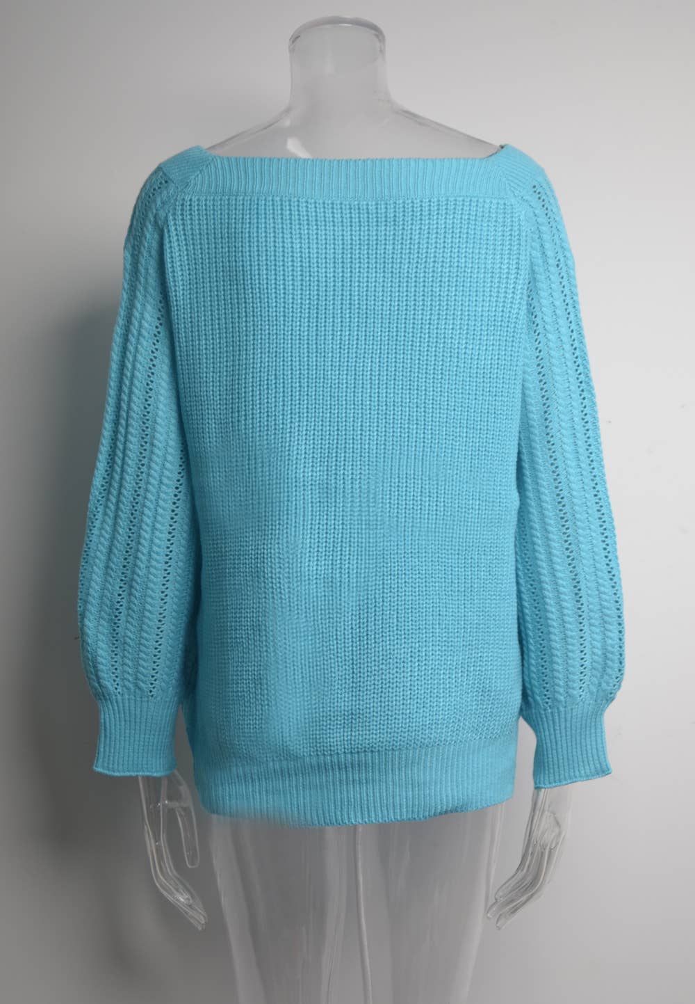 LINE-NECK PERSONALIZED CUT-OUT FASHION KNITWEAR