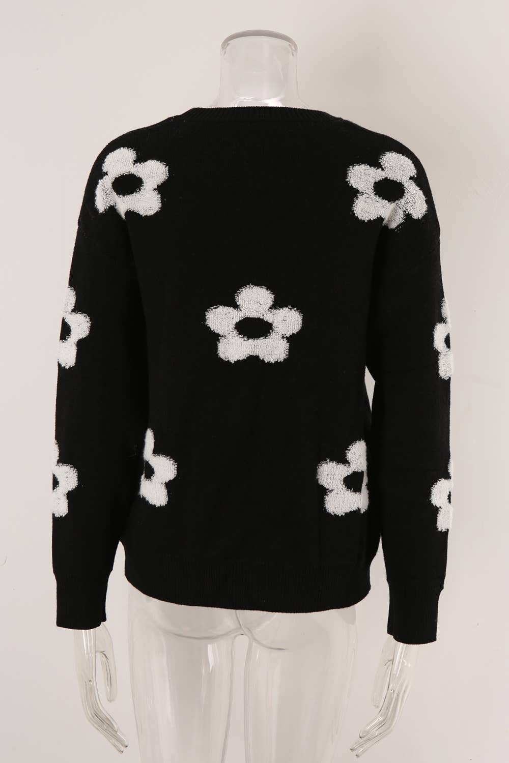 WOMEN'S FLORAL PERSONALITY PLUS-SIZE SWEATER