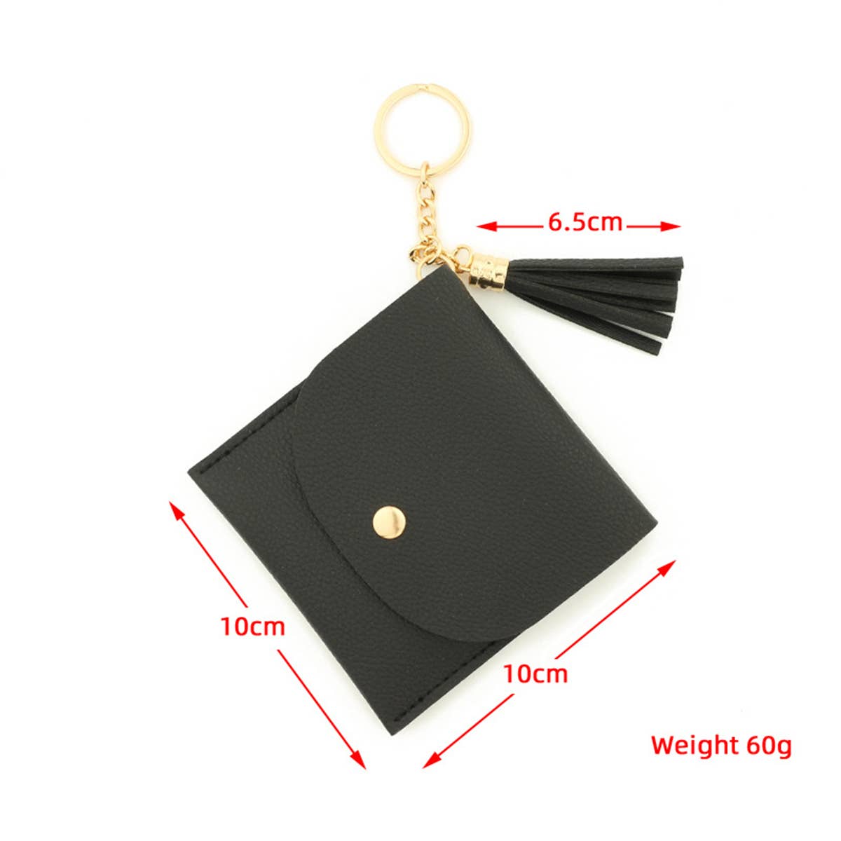 NEW SOLID COLOR CARD HOLDER KEYCHAIN