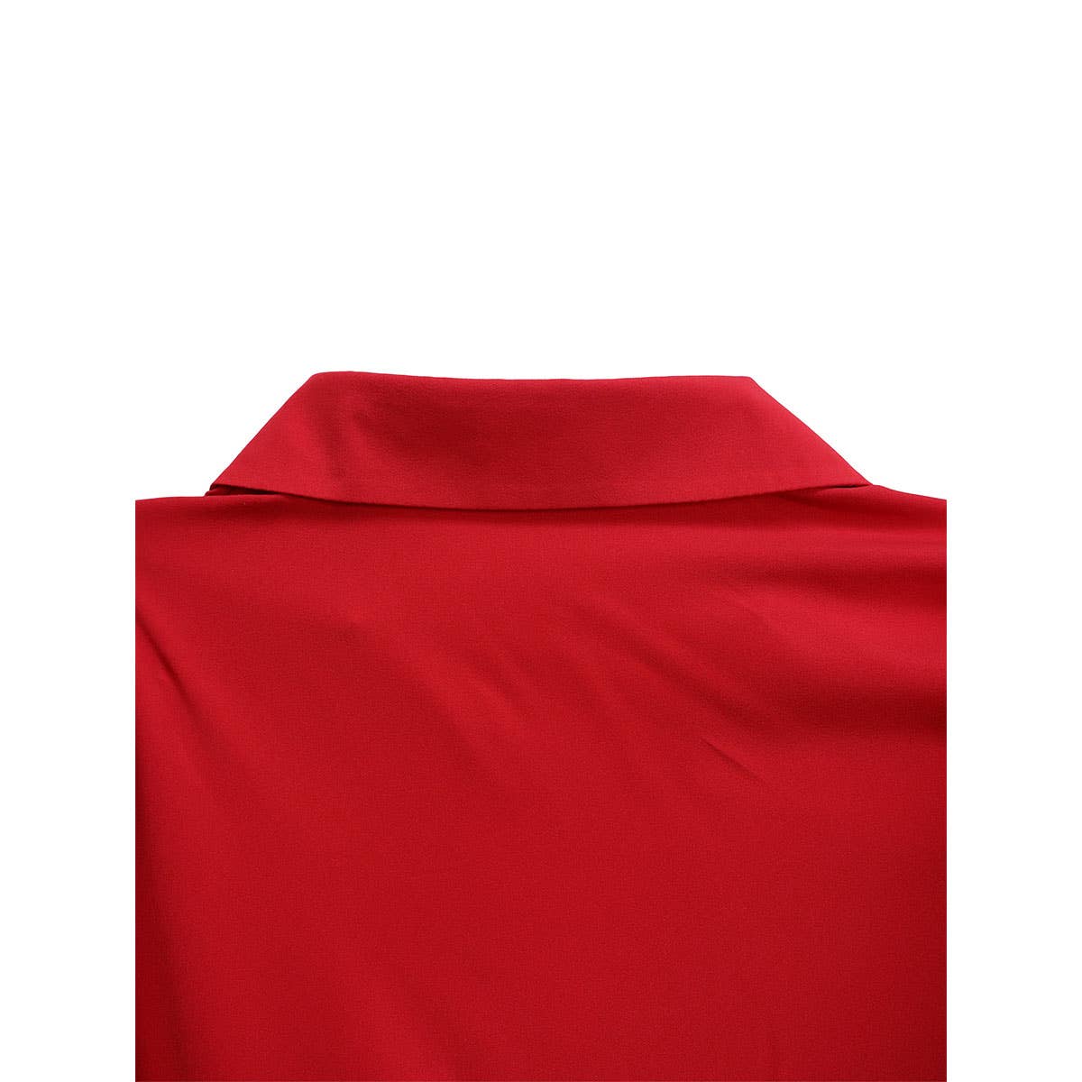 FASHION V-NECK SOLID COLOR PLUS SIZE DRESS_CWDMD3647