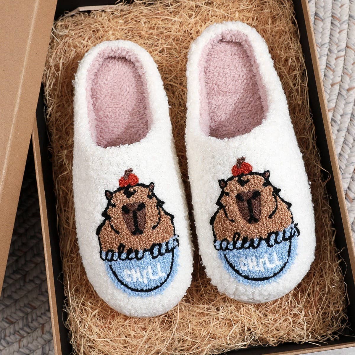 2024 NEW CAPYBARA PRINT COTTON SLIPPERS_CWSHS0876