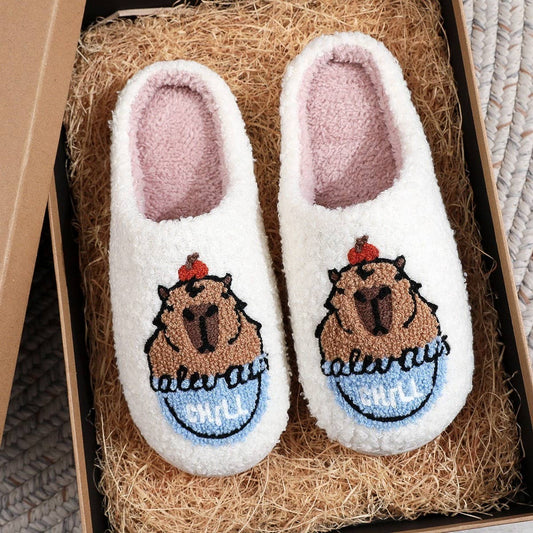 2024 NEW CAPYBARA PRINT COTTON SLIPPERS_CWSHS0876