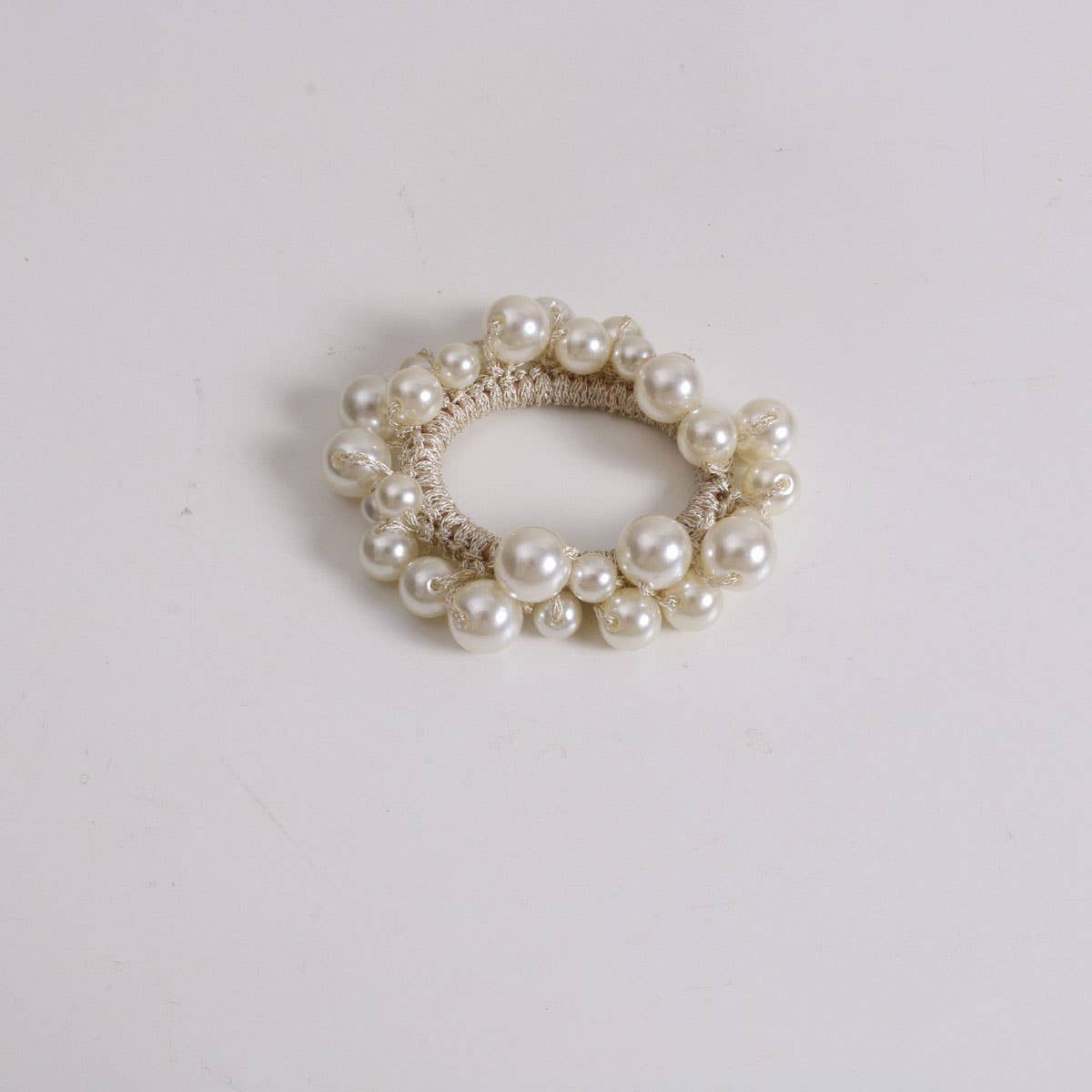 Pearl Hair Tie Boho Bun Holder for Women_CWAHA6762