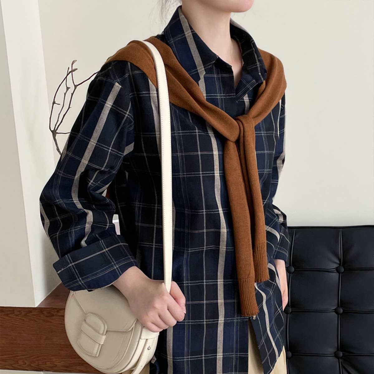 Slouchy relaxed casual shirt jacket