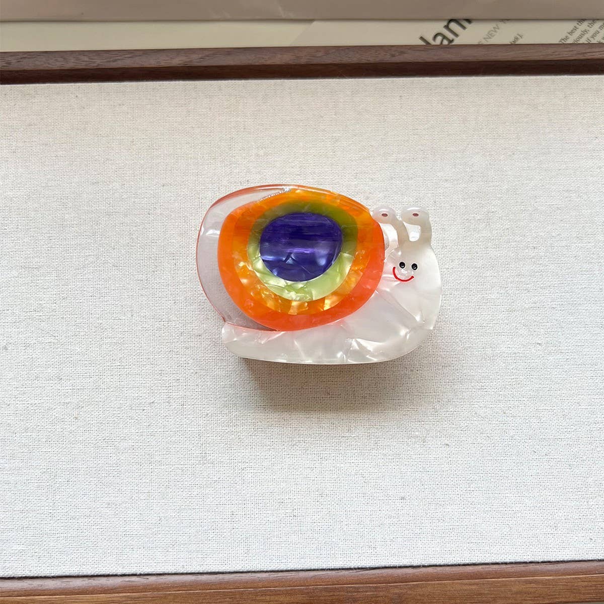 Colorful Snail Acetate Claw Clip ? Elegant Cartoon