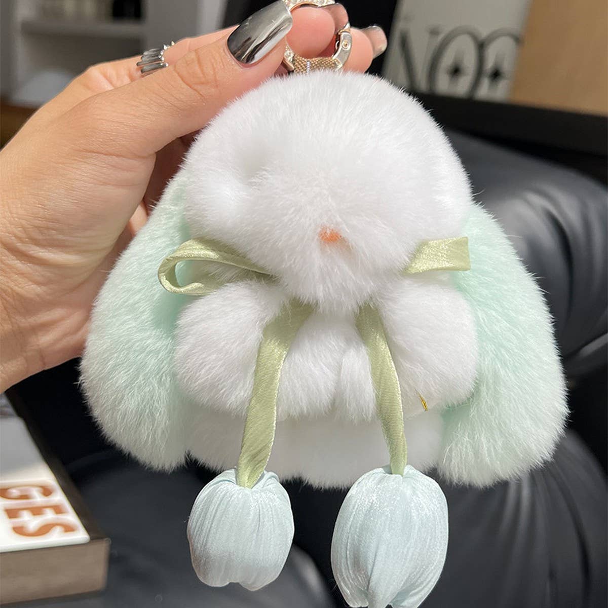 CUTE MINI PLUSH BUNNY DOLL KEYCHAIN PENDANT