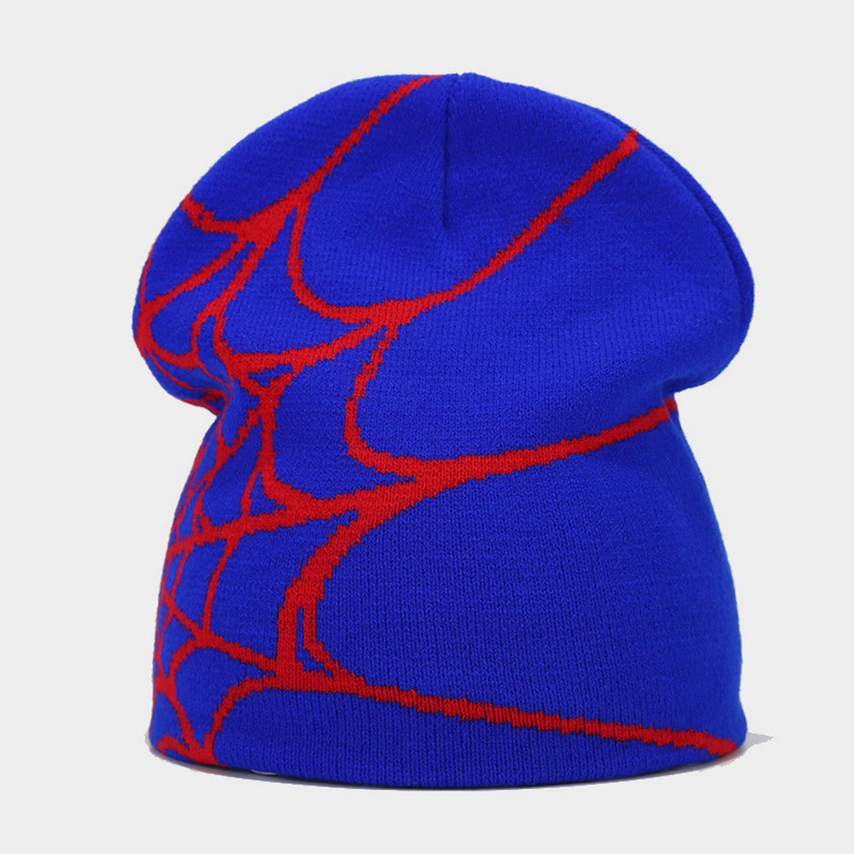 OUTDOOR SPIDER WEB JACQUARD KNITTED HAT_CWAH1599