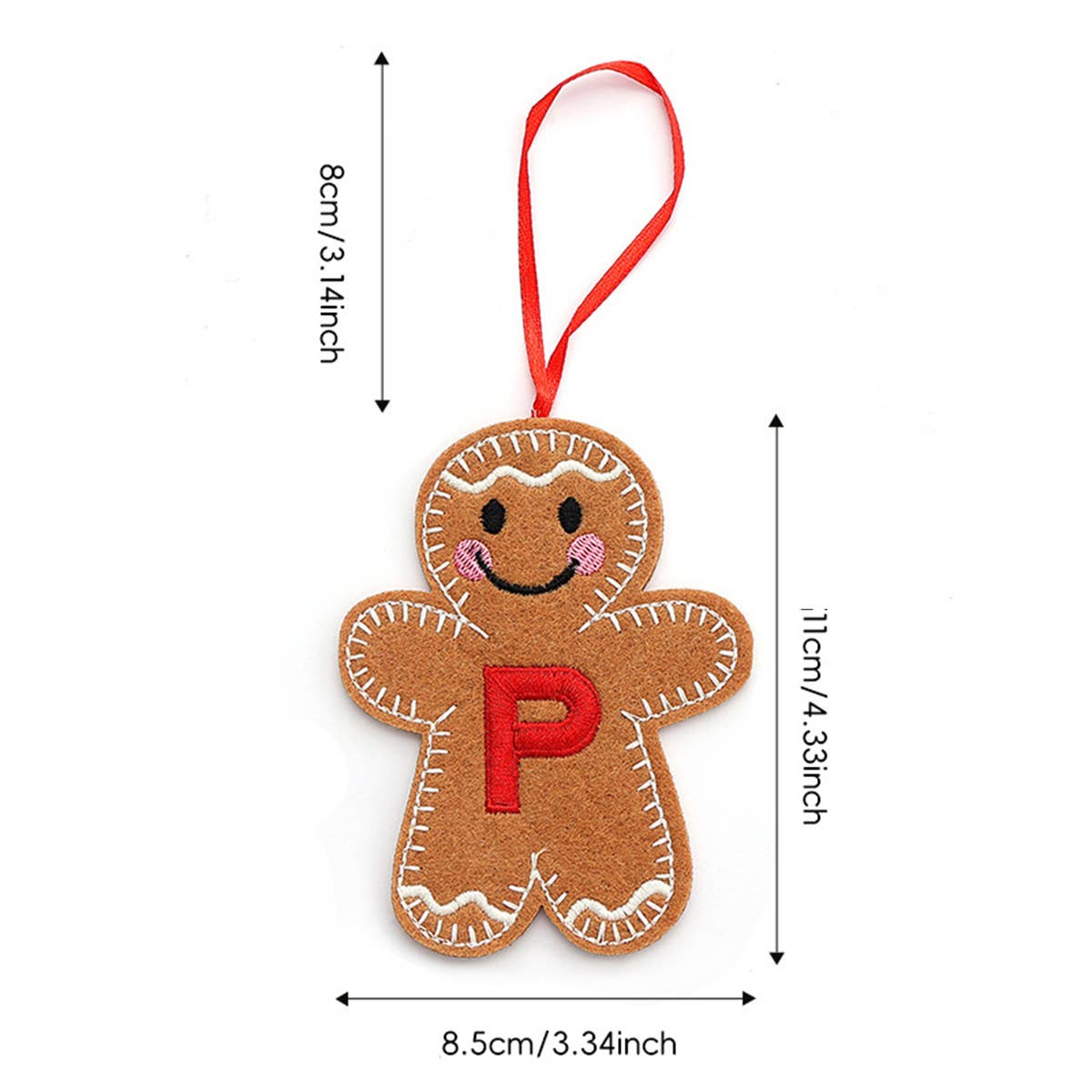 CWMM9399_NEW CHRISTMAS GINGERBREAD MAN DECORATION PENDANT