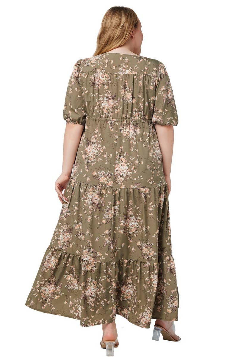 CWDMD3205_PLUS SIZED BOHEMIAN PRINT LOOSE MAXI DRESS