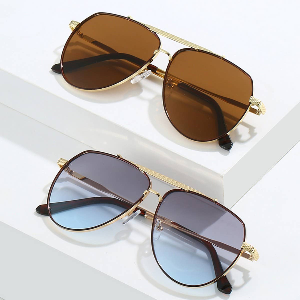 LARGE LENS AVIATOR SUNGLASSES UNISEX