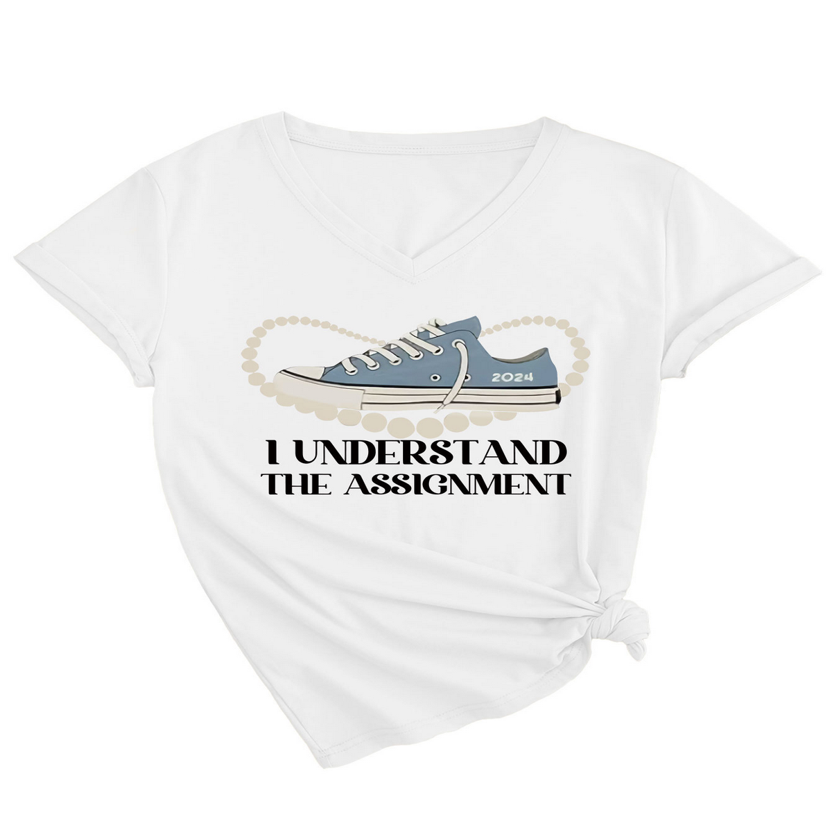 Women's Casual Tee ? Assignment Graphic Print