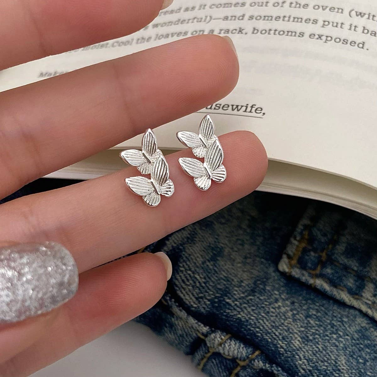 NEW HIGH-END DOUBLE BUTTERFLY EARRINGS FOR WOMEN