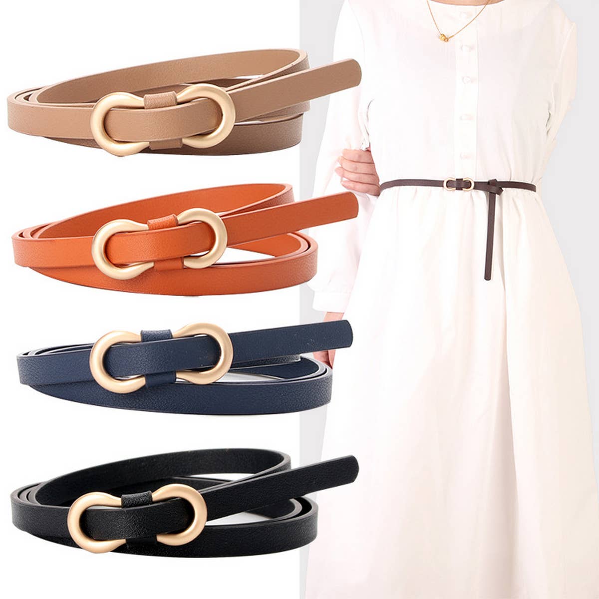 CWABE0904_WOMEN'S ADJUSTABLE BUCKLE BELT